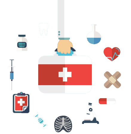 deposit photo 91563992 graphic of doctor with medical briefcase representing answers to health insurance questions